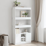 Hoge Kast 92X33X Bewerkt Hout Wit