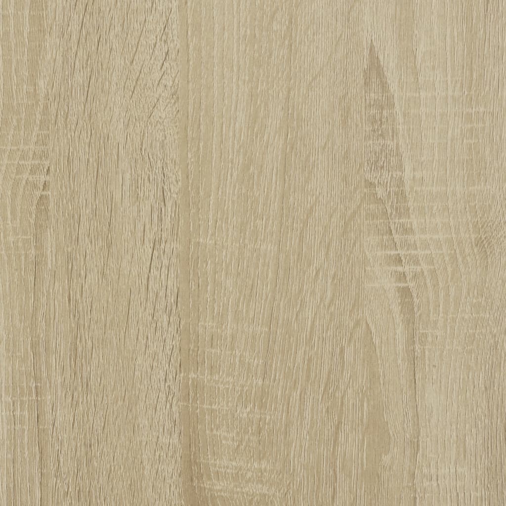 Hoge Kast 92X33X Bewerkt Hout Kleurig Sonoma Eiken
