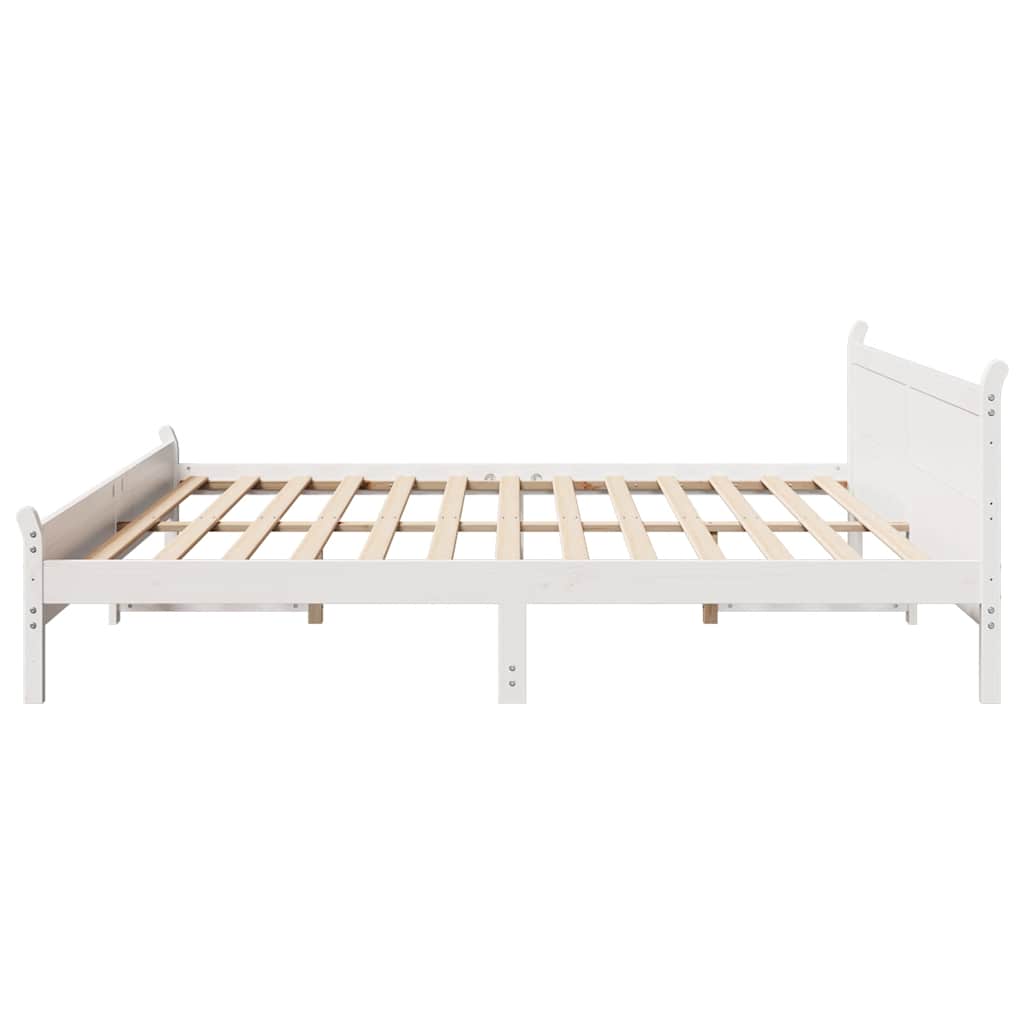 Bedframe Zonder Matras Massief Grenenhout