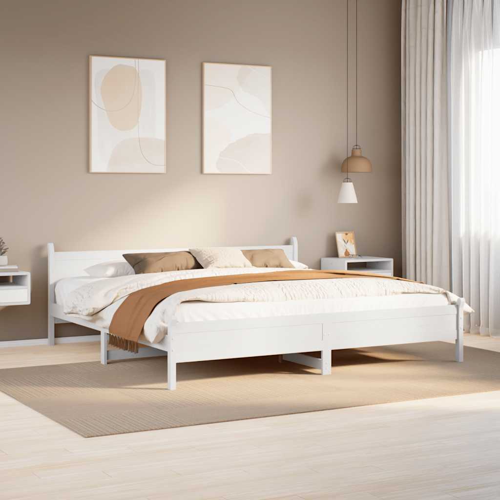Bedframe Zonder Matras Massief Grenenhout