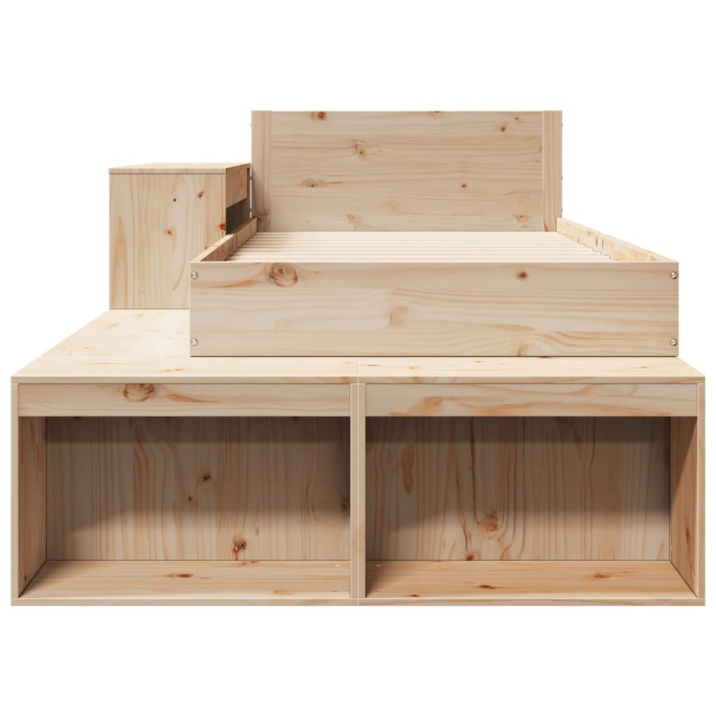 Bedframe Zonder Matras Massief Grenenhout