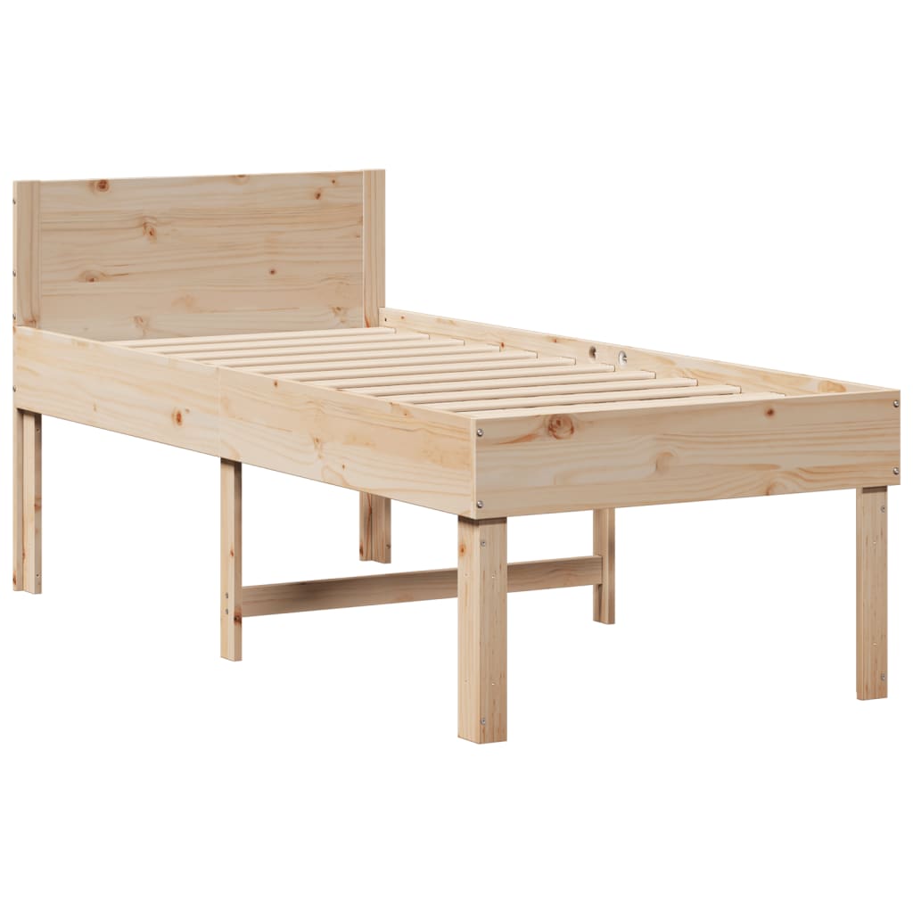 Bedframe Zonder Matras Massief Grenenhout