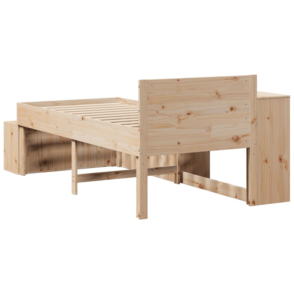 Bedframe Zonder Matras Massief Grenenhout
