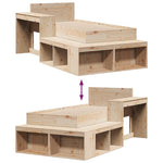Bedframe Zonder Matras Massief Grenenhout