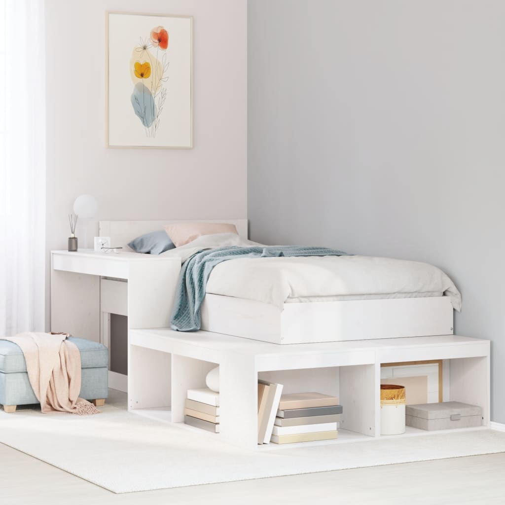 Bedframe Zonder Matras Massief Grenenhout