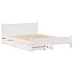 Bedframe Zonder Matras Massief Grenenhout