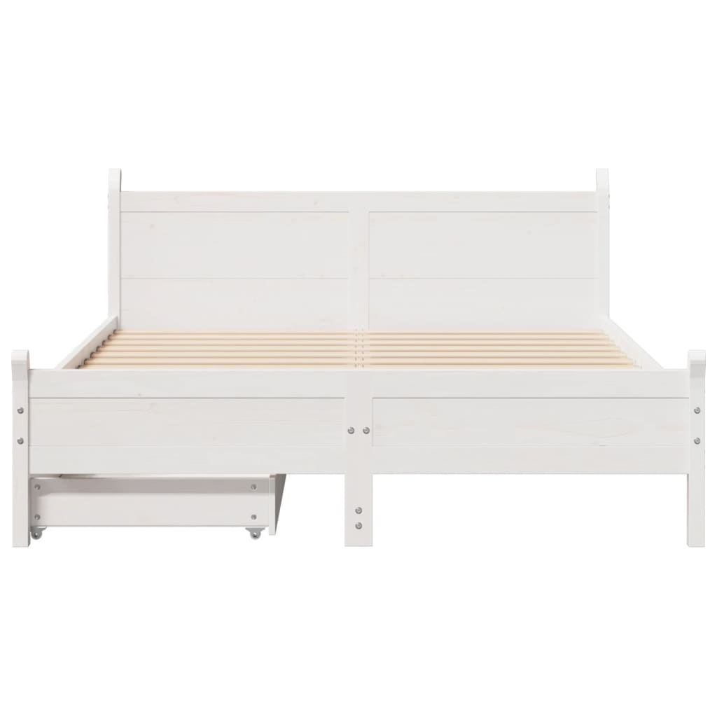 Bedframe Zonder Matras Massief Grenenhout