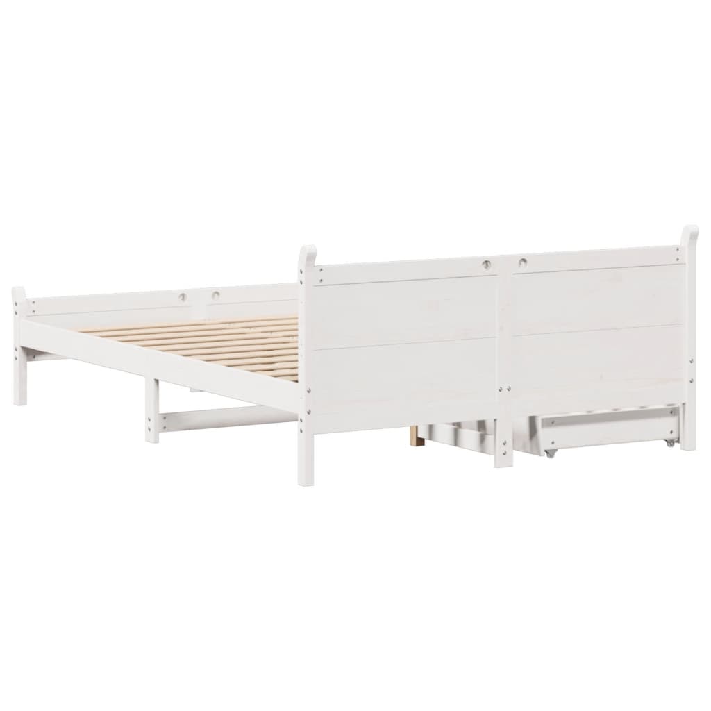 Bedframe Zonder Matras Massief Grenenhout