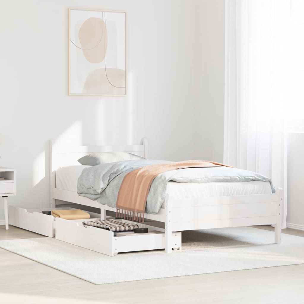 Bedframe Zonder Matras Massief Grenenhout