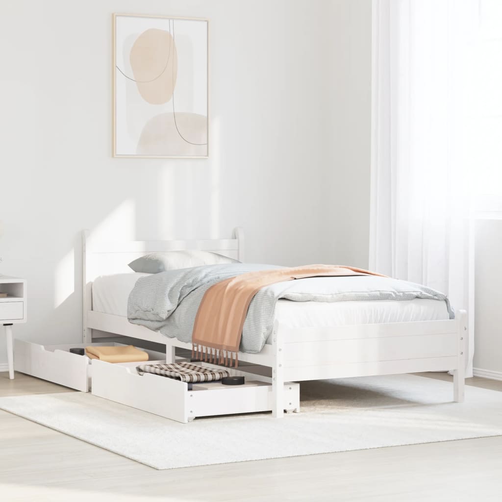 Bedframe Zonder Matras Massief Grenenhout