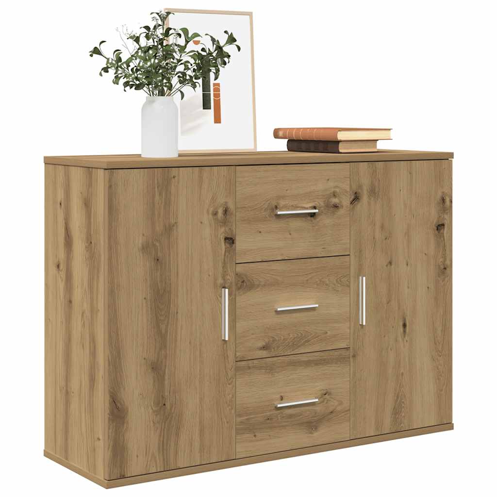 Dressoir 90,5X29,5X65 Cm Bewerkt Hout