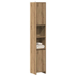 Badkamerkast 30X30X183,5 Cm Bewerkt Hout