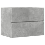 Badkamerkast 60X38,5X45 Cm Bewerkt Hout Betongrijs Lichtbruin
