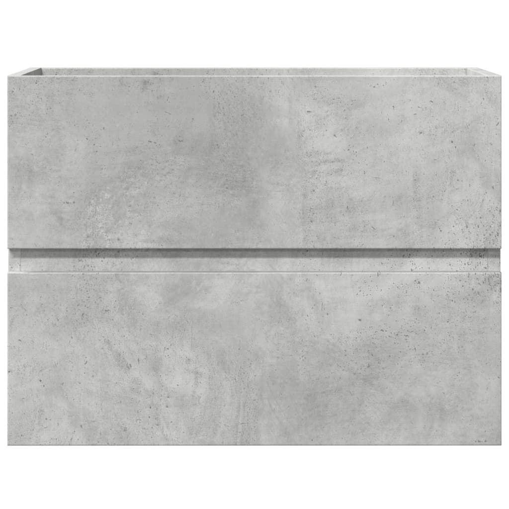 Badkamerkast 60X38,5X45 Cm Bewerkt Hout Betongrijs Lichtbruin