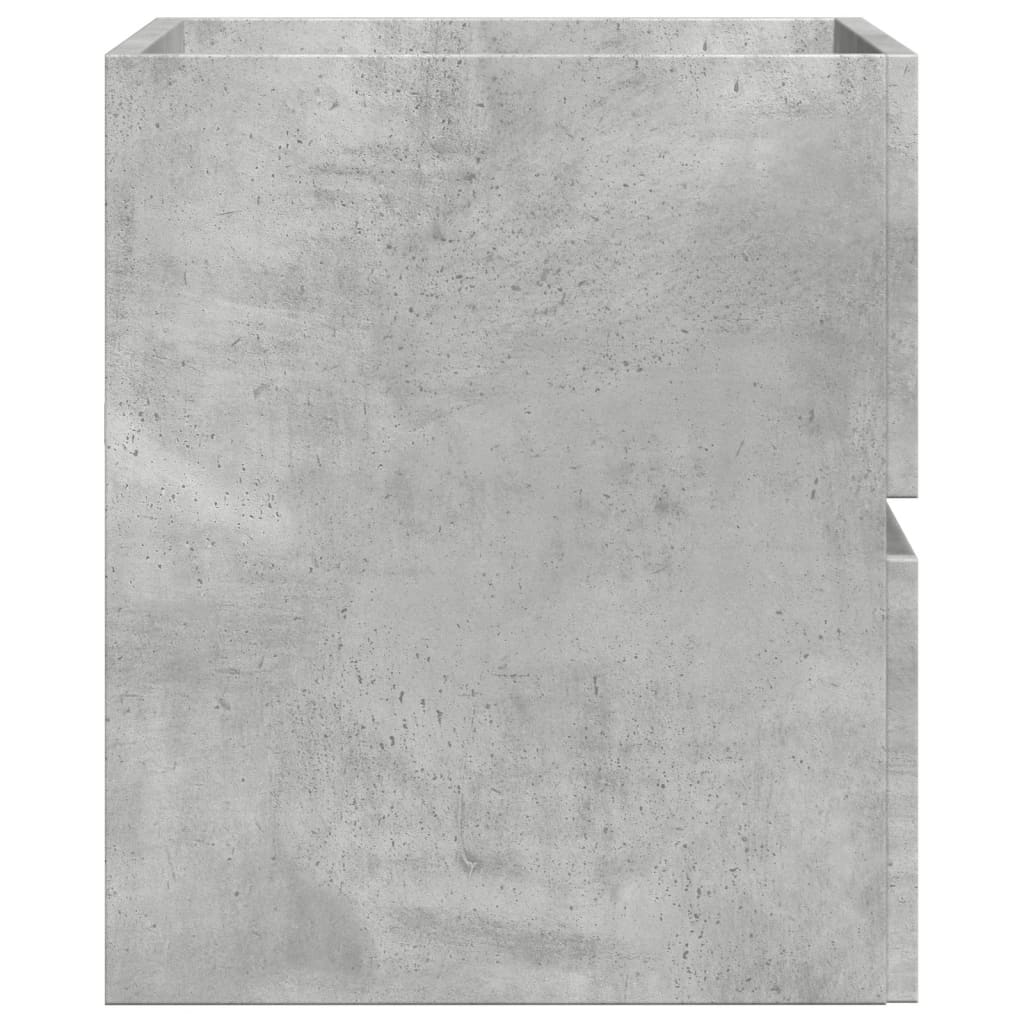 Badkamerkast 60X38,5X45 Cm Bewerkt Hout Betongrijs Lichtbruin