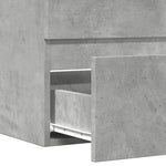 Badkamerkast 60X38,5X45 Cm Bewerkt Hout Betongrijs Lichtbruin