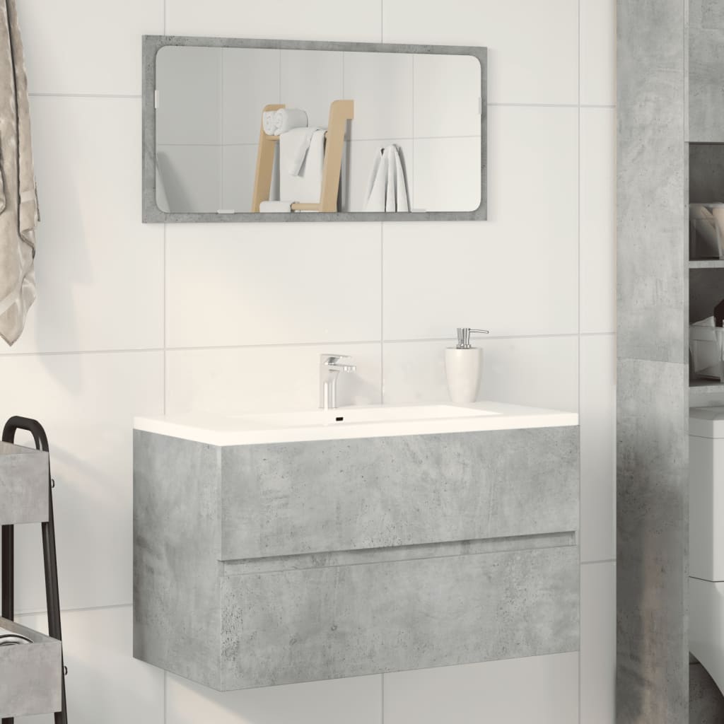 Wastafelkast 90X38,5X45 Cm Spaanplaat Betongrijs