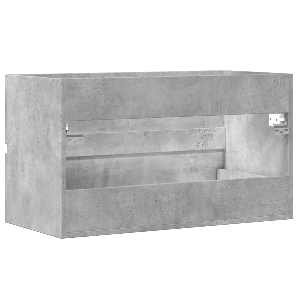 Wastafelkast 90X38,5X45 Cm Spaanplaat Betongrijs