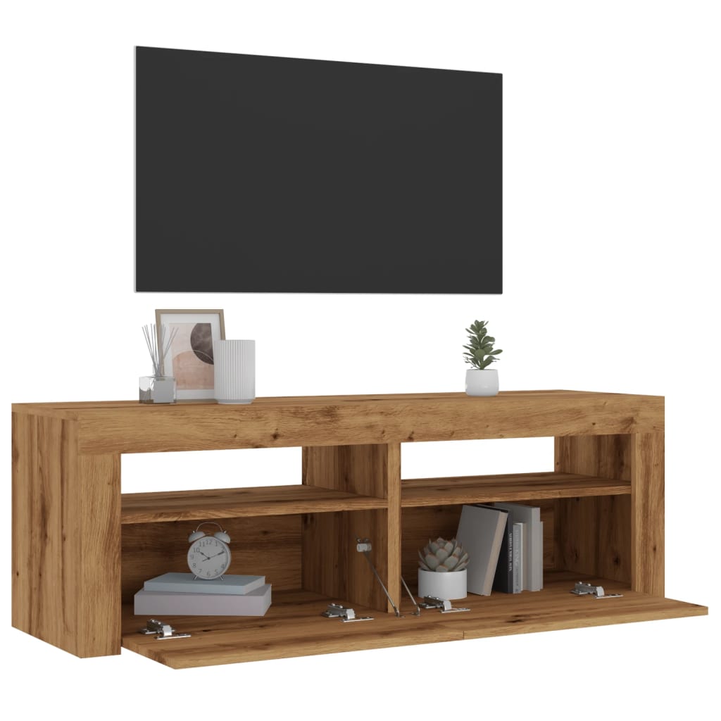 Tv-Meubel Met Led-Verlichting 120X35X40 Cm