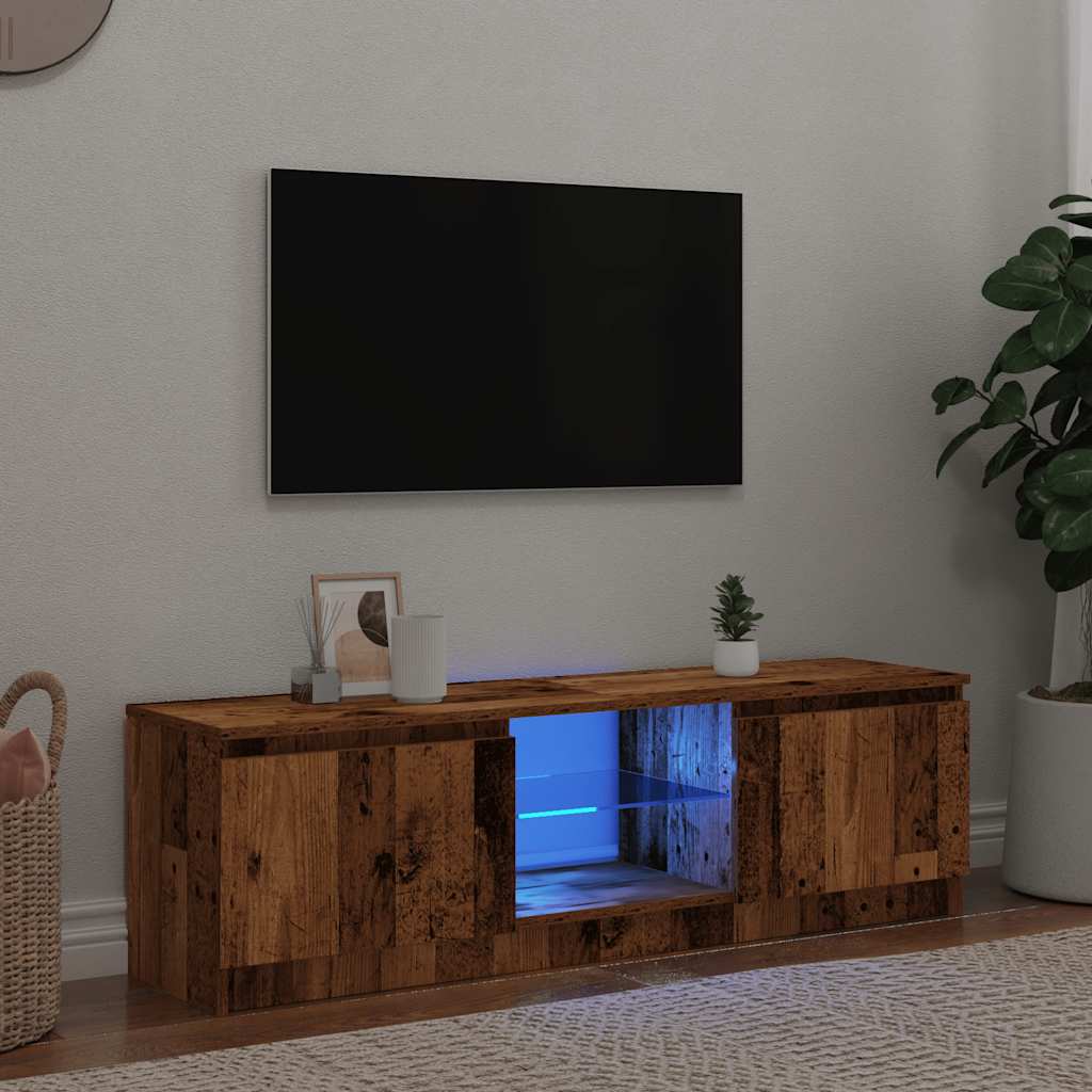 Tv-Meubel Met Led-Verlichting 120X30X35,5 Cm