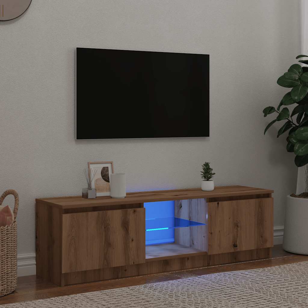 Tv-Meubel Met Led-Verlichting 120X30X35,5 Cm