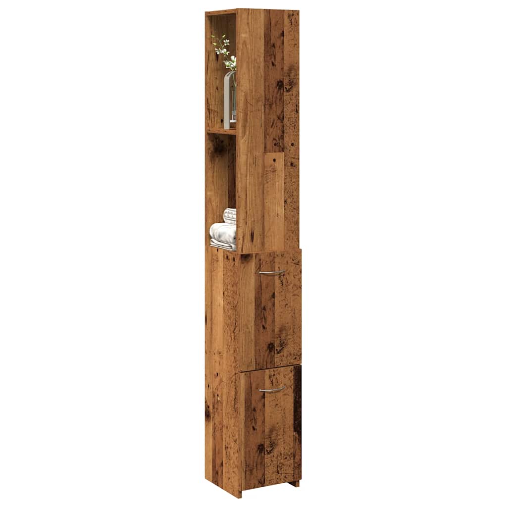 Badkamerkast 25X26,5X170 Cm Bewerkt Hout