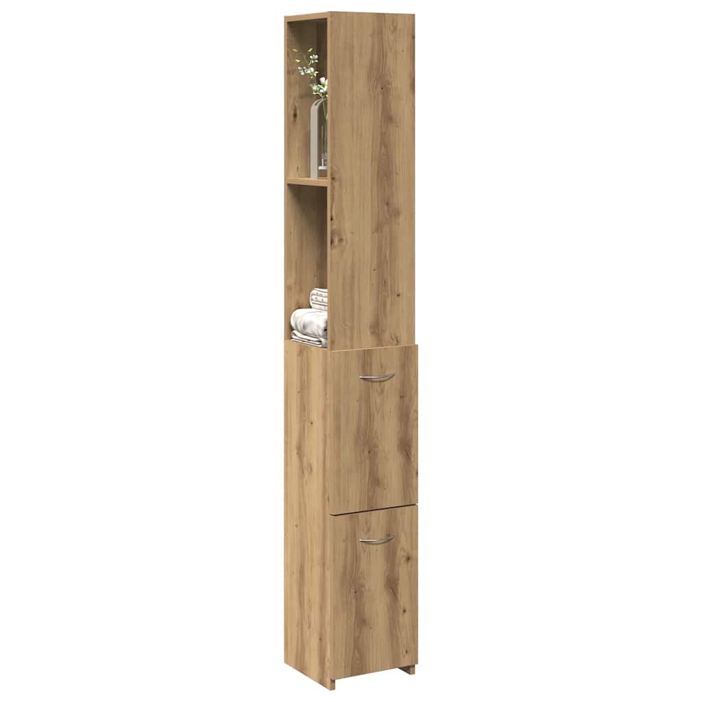 Badkamerkast 25X26,5X170 Cm Bewerkt Hout