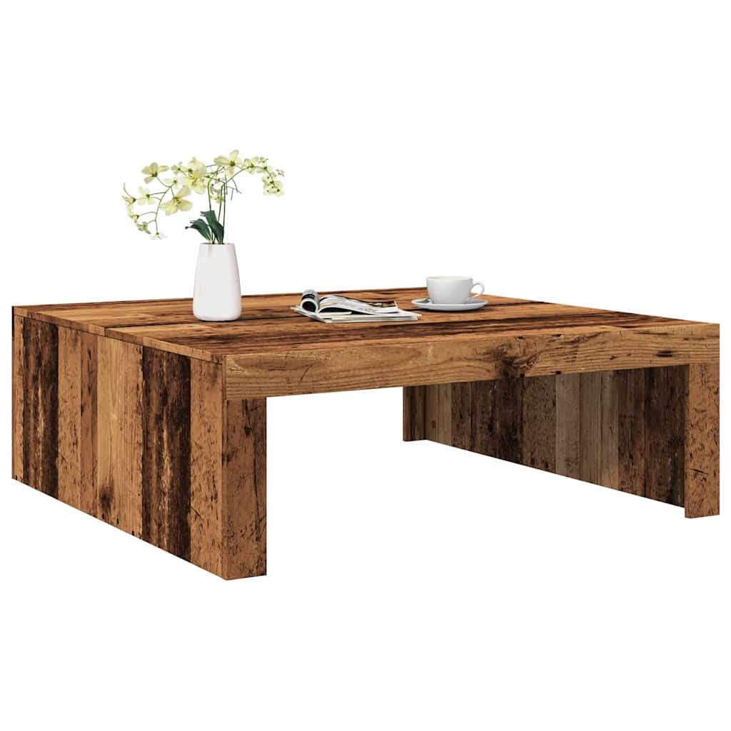 Salontafel 100X100X35 Cm Bewerkt Hout