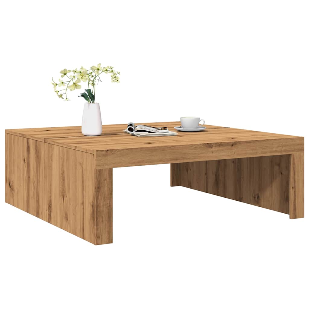 Salontafel 100X100X35 Cm Bewerkt Hout