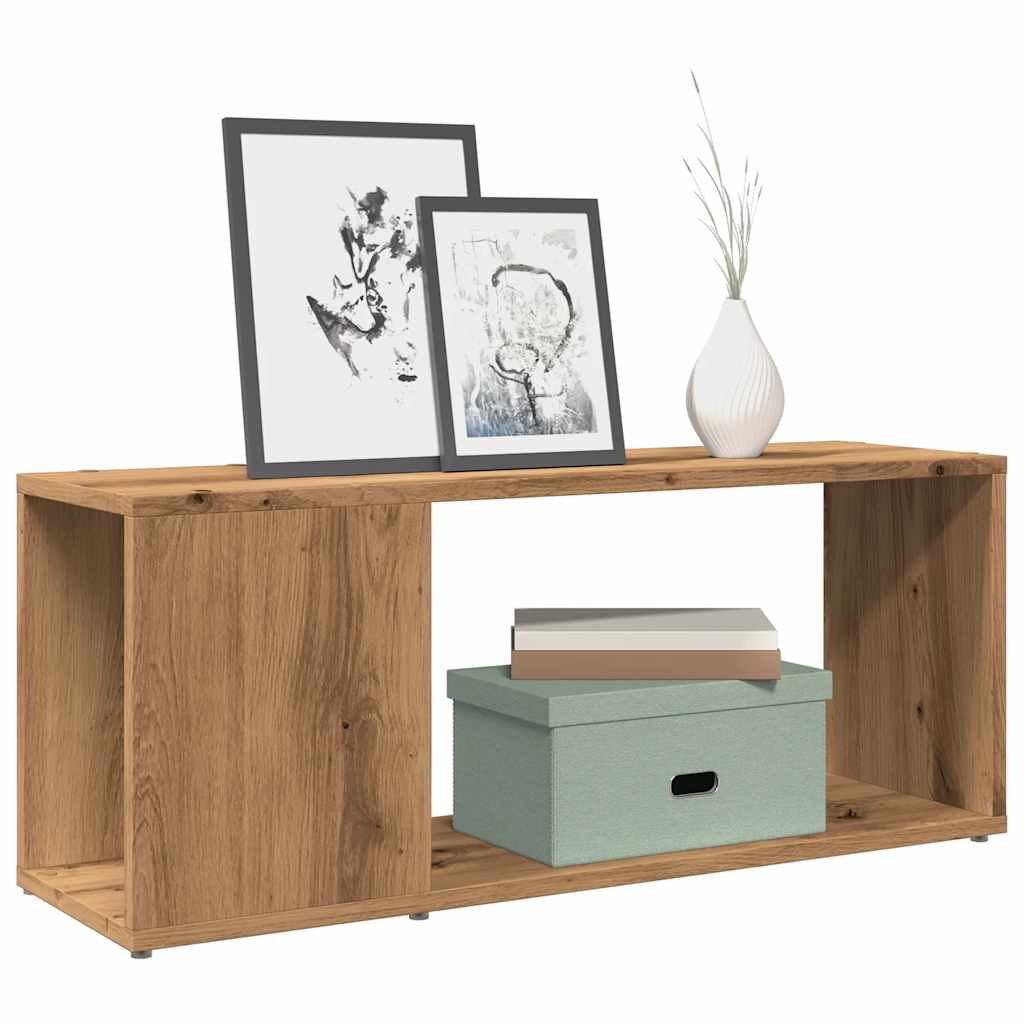 Tv-Meubel 80X24X32 Cm Bewerkt Hout