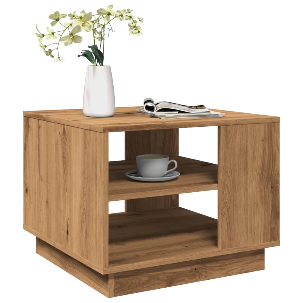 Salontafel 55X55X43 Cm Bewerkt Hout