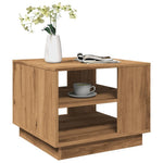 Salontafel 55X55X43 Cm Bewerkt Hout