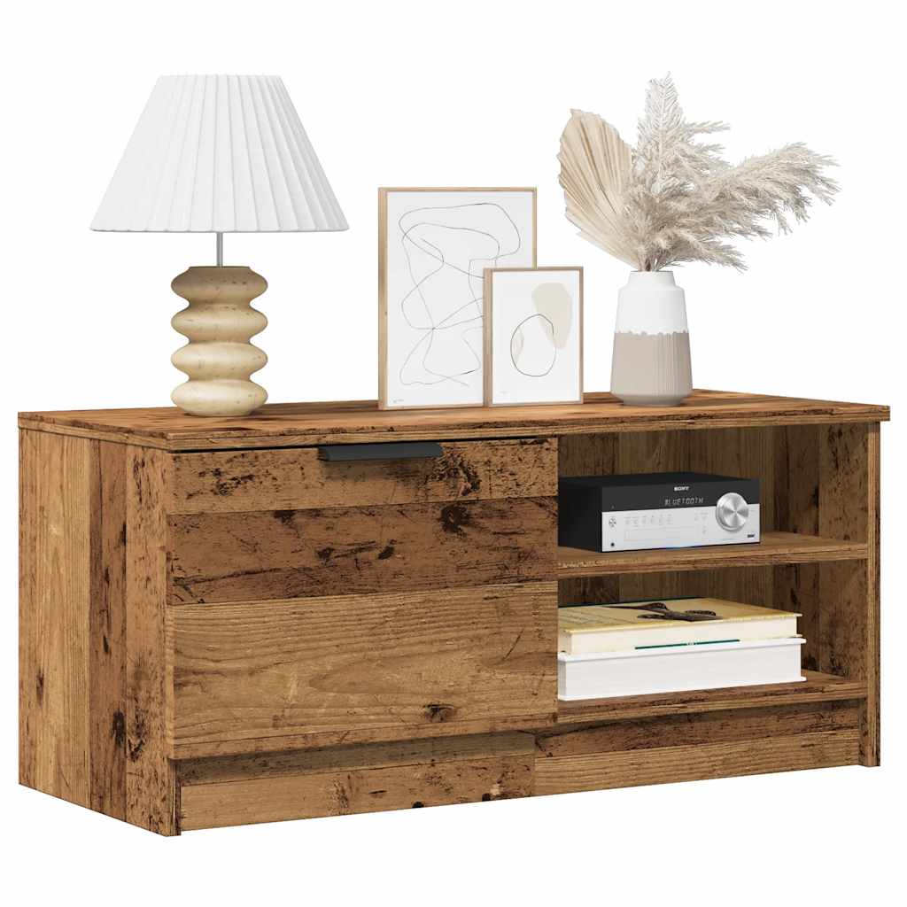 Tv-Meubel 80X35X36,5 Cm Bewerkt Hout