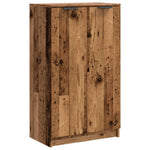 Schoenenkast 59X35X100,5 Cm Bewerkt Hout Oud Houtkleurig