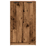 Schoenenkast 59X35X100,5 Cm Bewerkt Hout Oud Houtkleurig
