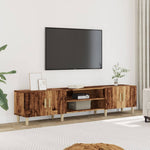 Tv-Meubel 180X31,5X40 Cm Bewerkt Hout Eikenkleurig