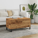 Salontafel 90X44,5X45 Cm Bewerkt Hout
