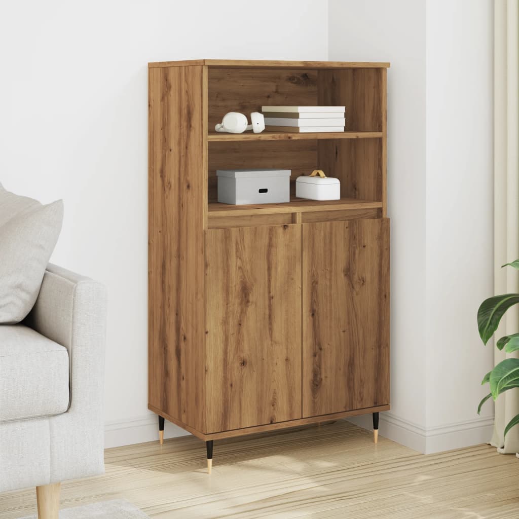 Hoge Kast 60X36X110 Cm Bewerkt Hout