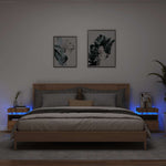 Nachtkastje Met Led-Verlichting 40X39X48,5 Cm Kleur