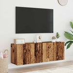 Tv-Meubels 2 St Wandgemonteerd 60X30X41 Cm Oud Houtkleurig