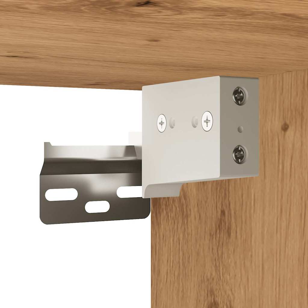Tv-Meubels 2 St Wandgemonteerd 60X30X41Cm Artisanaal Eikenkleur