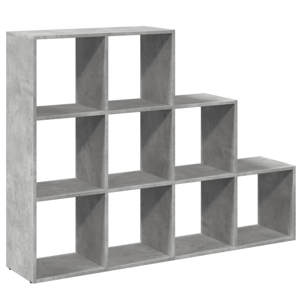 Kamerscherm / Boekenkast 3-Laags 137,5X29X103,5 Cm Hout Grijs Betongrijs