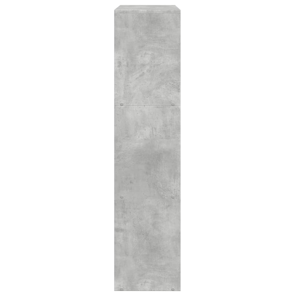 Kamerscherm / Boekenkast 3-Laags 137,5X29X103,5 Cm Hout Grijs Betongrijs