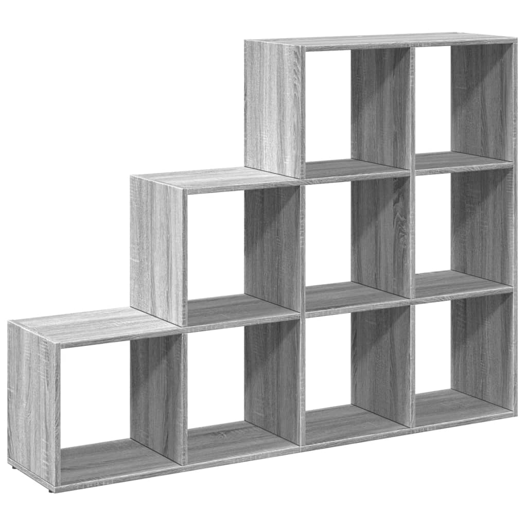 Kamerscherm / Boekenkast 137,5X29X103,5 Cm Hout Grijs Sonoma