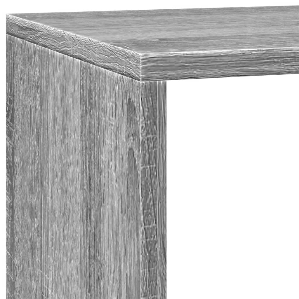 Kamerscherm / Boekenkast 137,5X29X103,5 Cm Hout Grijs Sonoma