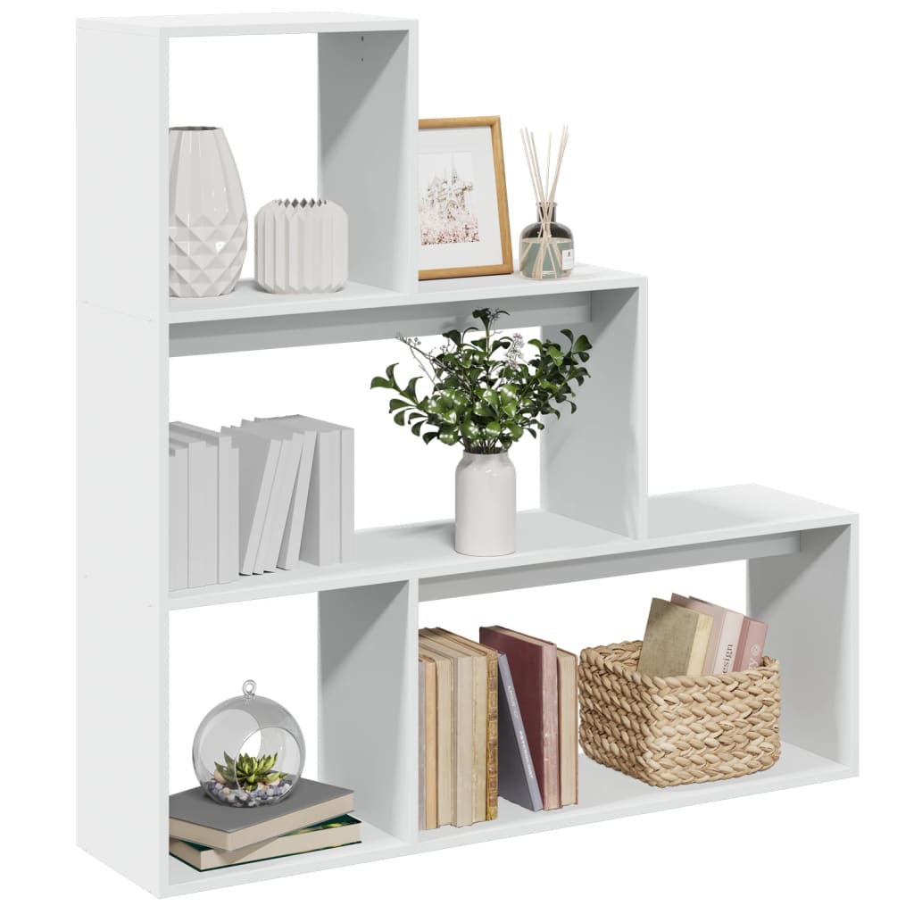 Kamerscherm / Boekenkast 4-Laags 143,5X29X143,5 Cm Hout Grijs