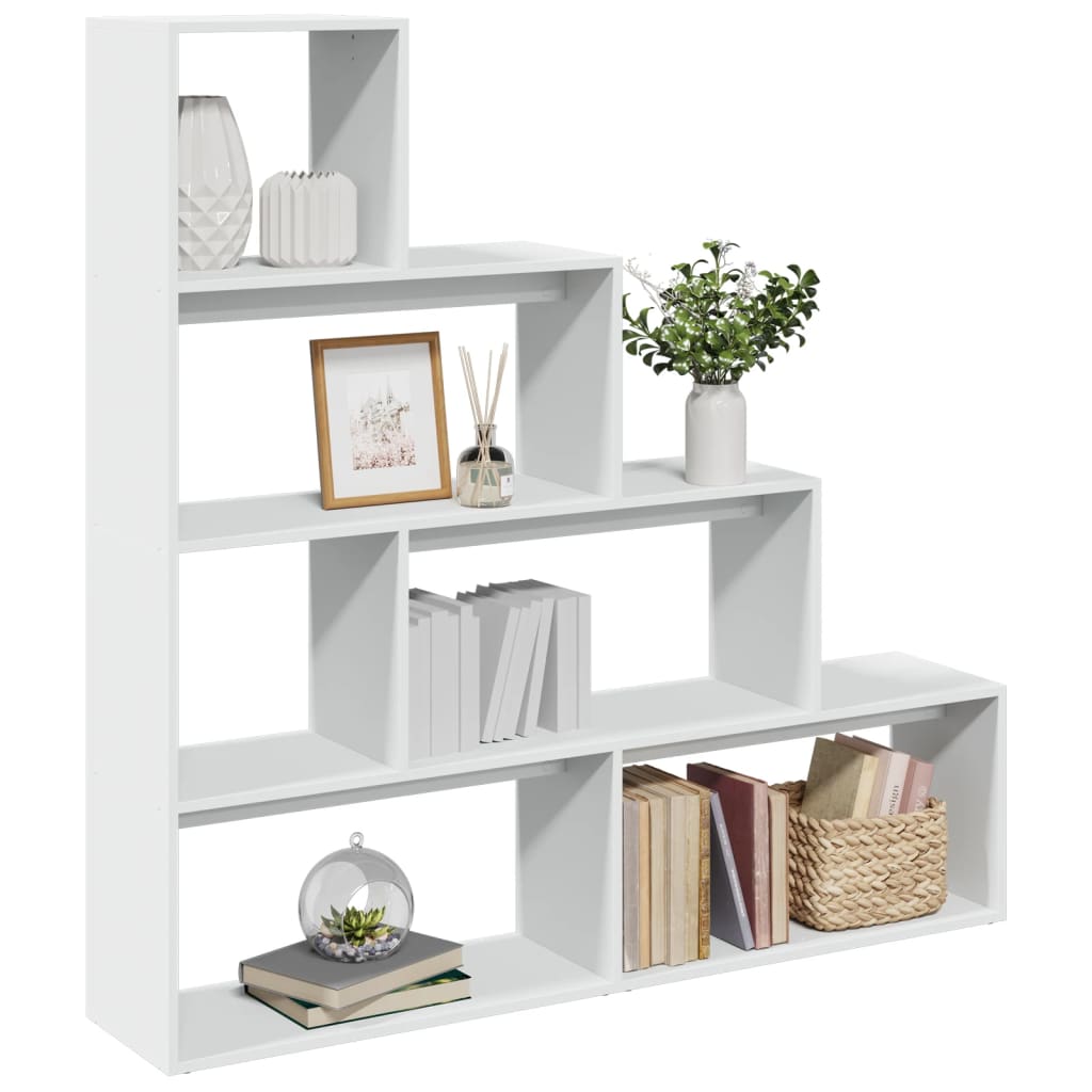 Kamerscherm / Boekenkast 4-Laags 143,5X29X143,5 Cm Hout Grijs