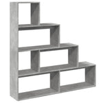 Kamerscherm / Boekenkast 4-Laags 143,5X29X143,5 Cm Hout Grijs