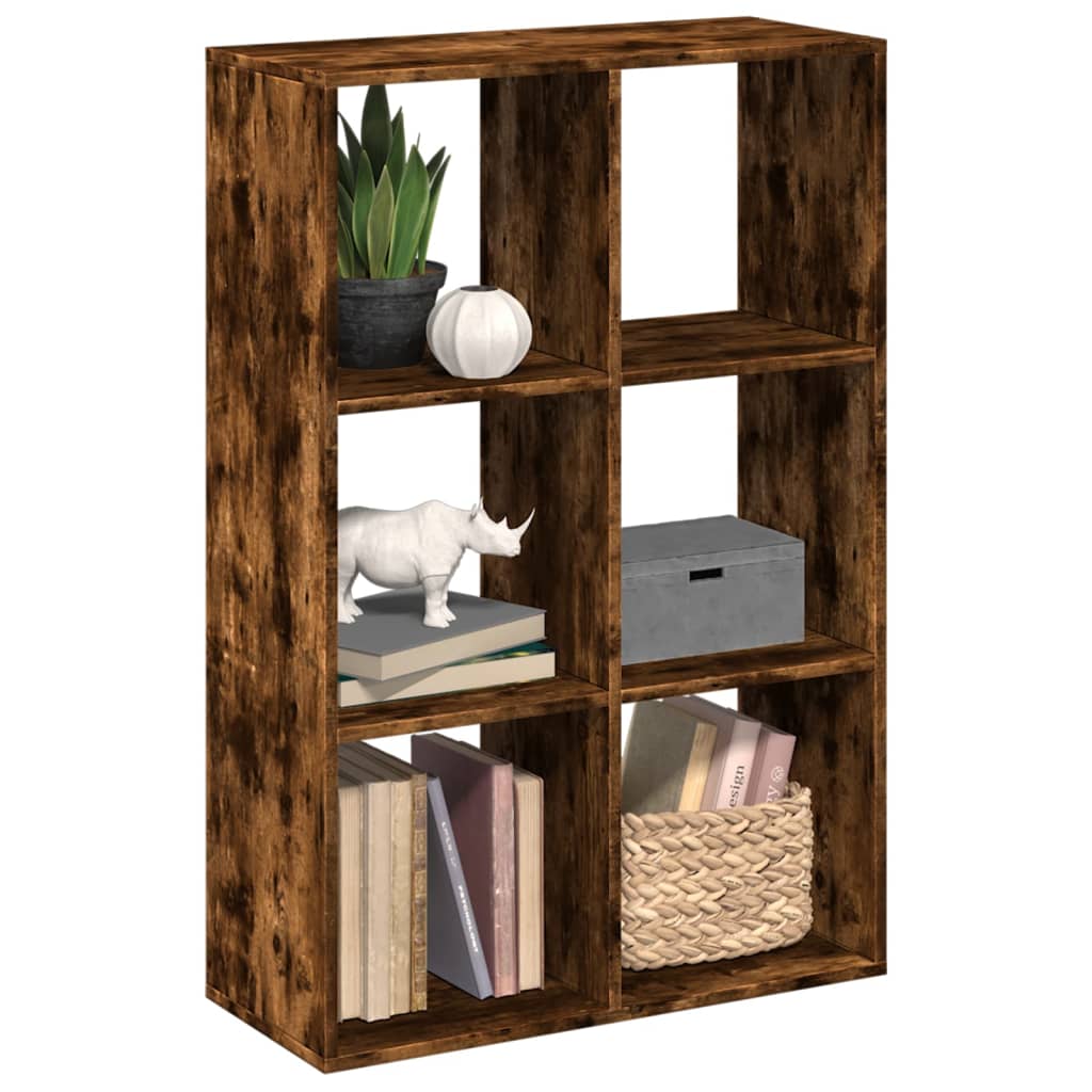 Kamerscherm / Boekenkast 69,5X29X137,5 Cm Hout Gerookt Eiken