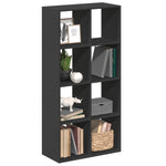 Kamerscherm / Boekenkast 69,5X29X137,5 Cm Bewerkt Hout Zwart